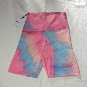 Fashionable Pink and Blue Tie-Dye Shorts - Beach Riot